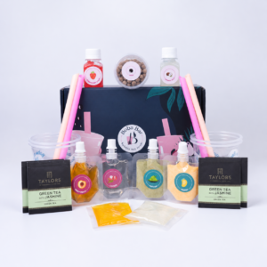 DIY Mix Bubble Tea kit - Sunny Day - Serves 4 Different Flavours